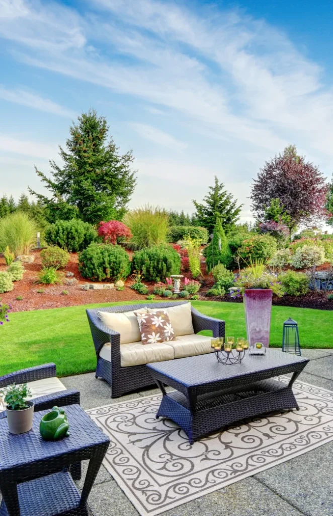 outdoor landscape installed